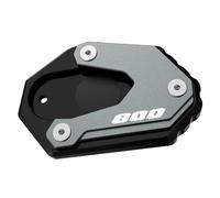 Soporte Lateral Placa Pata Caballete Lateral Motocicleta para Suzuki V-STROM800DE 2023-2024 Extensión Pata Cabra Base Soporte Ampliada Almohadilla Estacionamiento Extensión Kickstand(Titanio1)