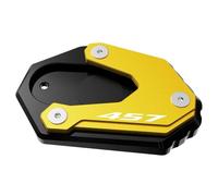 Soporte Lateral Placa Pata De Caballete Lateral Motocicleta para Aprilia RS457 RS660 2020-2025 Placa De Soporte Pata Cabra Extensión Almohadilla Estacionamiento Extensión Kickstand(Oro1)