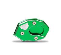 Soporte Lateral Placa Pata De Caballete Lateral Motocicleta para Kawasaki para VERSYS300 para VersysX250 para VERSYS1000 Extensión Soporte Placa De Alargamiento Extensión Kickstand(Verde)