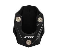 Soporte Lateral Placa Pata De Caballete Lateral Motocicleta para Yamaha FJR1300 2011-2019 Extensión Cabra Ampliada Almohadilla Soporte Antideslizante Extensión Kickstand(Negro 1)