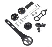 Soporte ligero de carbono para bicicleta Garmin e igpsport ligero | Fibra de carbono brillante 3K, ultraligera de 23 g, se adapta a Garmin Edge, resistente a los arañazos, diseño aerodinámico