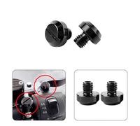 Soporte ligero y resistente para espejo de motocicleta de 10 mm con tornillos de aluminio (negro)