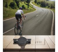 Soporte localizador para bicicletas de carretera y montaña, soporte de posicionamiento antirrobo, material PC, compacto, 4,5 x 3,7 x 1,2 cm, negro (tipo tornillo)