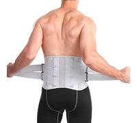 Soporte lumbar para aliviar el dolor para hombres y mujeres, cinturón de apoyo lumbar ajustable transpirable para el dolor de ciática, soporte de cintura de levantamiento pesado, soporte de espalda