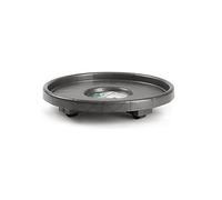 Soporte maceta ruedas antracita 34 cm