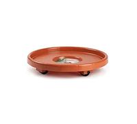 Soporte macetas rueda marron 34 cm