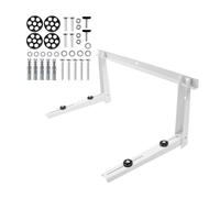 Soporte Maclean para aire acondicionado y bomba de calor, 180 kg, blanco
