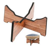 Soporte madera tambor lengua rack percusiones bandeja metal tambor estante musical base desmontable portátil compacto elegante universal relajación estudio salón armonía for