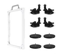 Soporte magnético 2 en 1 para Starlink, capacidad de carga de 120 kg, montaje exterior de metal e interior de cristal, ABS + PC, resistente a la intemperie, sin herramientas, para vehículos y marina