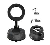 Soporte magnético al vacío para teléfono de coche, rotación de 360°, ajustable, plegable, ventosa al vacío, fuerte sujeción para salpicadero y parabrisas, soporte universal para smartphone