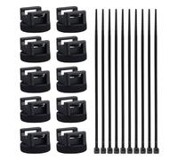 Soporte magnético con cremallera | Organizador de cables de gestión de cables, bases magnéticas de gestión de cables, para coche, cocina, mesita de noche, pared, oficina, dormitorio