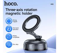 Soporte magnético con ventosa HOCO H92 para teléfonos, soporte para salpicadero de coche, soporte de escritorio plegable Universal para coche, giratorio de 360 grados Negro