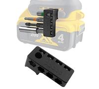 Soporte magnético de 1/4" compatible con taladros Dewalt & Wrox, montaje con tornillo en el lado derecho, organizador potente para 4 puntas