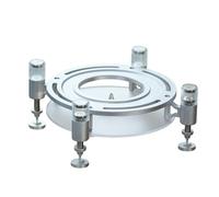 Soporte magnético de Escritorio para subwoofer, Soporte metálico para Altavoces de sobremesa, Hebilla Dividida, soporta hasta 6 kg, Aumenta la Altura en 8 cm, Reduce Las resonancias(Silver)