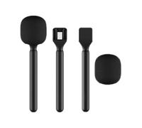 Soporte magnético de mano para micrófono DJI Mic 2, Hollyland LARK M2 M1 MAX C1, micrófono inalámbrico, entrevista Go Stick y cubierta de espuma Pop Filter