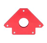 Soporte magnético de soldadura, herramienta de soldadura resistente de 5 pulgadas y 75 libras, acero inoxidable, rojo para fijar materiales metálicos