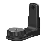 Soporte magnético en L, base adaptadora giratoria de 360 grados, adaptador de nivelación de soporte de ajuste fino, base roscada de 1/4 pulgadas para montaje en pared y techo, soporte de montaje