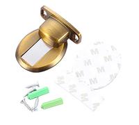 Soporte magnético fuerte para puerta de tope de puerta mini topes magnéticos para puerta de montaje en pared, accesorio de hardware para muebles (bronce amarillo)
