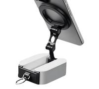 Soporte magnético genérico para teléfono, soporte móvil con 2 imanes laterales | plegable y orientable para smartphone | para navegación, videollamada, transmisión en directo grabación