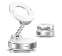 Soporte Magnetico Movil Coche para Skoda Superb III Combi (3V AB 2015), Ajustable Giratorio 360° Soporte Móvil Coche Ventosa Plegable Portátil Car Phone Holder,White