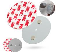 Soporte Magnético para Alarma de Humo, 2 piezas, Diámetro Ø 70 mm, para pegar o atornillar, adhesivo para las alarmas de incendios y humo, soporte detectore incendio humo, soporte almohadilla adhesiva