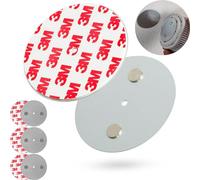 Soporte Magnético para Alarma de Humo, 4 piezas, Diámetro Ø 70 mm, para pegar o atornillar, adhesivo para las alarmas de incendios y humo, soporte detectore incendio humo, soporte almohadilla adhesiva