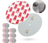 Soporte Magnético para Alarma de Humo, 8 piezas, Diámetro Ø 70 mm, para pegar o atornillar, adhesivo para las alarmas de incendios y humo, soporte detectore incendio humo, soporte almohadilla adhesiva