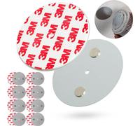Soporte Magnético para Alarma de Humo, 9 piezas, Diámetro Ø 70 mm, para pegar o atornillar, adhesivo para las alarmas de incendios y humo, soporte detectore incendio humo, soporte almohadilla adhesiva