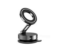 Soporte Magnético para Aspiradora para Automóvil, Soporte Plegable con Fuerte Succión y Bisagras de Metal para Teléfono Celular, Color Negro