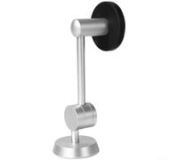 Soporte magnético para bandeja de goteo de espresso que ahorra espacio con ajuste de 270 grados, montaje sin taladro para máquina de café, marco de aleación de aluminio, acabado negro (plata)