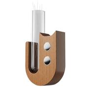 Soporte Magnético para Bigotes De Gato, Frasco con Memoria para Mascotas, Botella De Recuerdo para | Colección De Recuerdos De Imán De Vidrio De Madera Hecha A Mano para Decoración De Exhibició