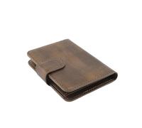 Soporte Magnético para Billetera, Soporte Seguro para Tarjetas Telefónicas de Cuero Sintético para Tarjetas de Crédito, de Visita, Delgado para Billetera para Visualización Vertical (Brown)