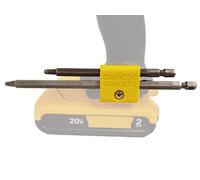 Soporte magnético para brocas de montaje lateral para taladro o destornillador Dewalt 20 V o Craftsman V20, 2 ranuras de paso (amarillo)
