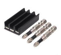 Soporte magnético para brocas para destornilladores de impacto y taladros, organizador de accesorios de taladro de silicona flexible con núcleo de metal, almacenamiento seguro de puntas de