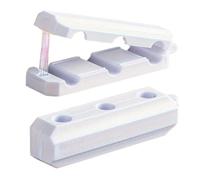 Soporte magnético para cables, soporte para cables para escritorio, organizador adhesivo de 3 compartimentos para cocina, hogar, oficina, lugar de trabajo, coche, cama, junto a la mesita de noche