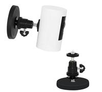 Soporte magnético para cámara compatible con Ring Stick Up Cam/Ring Cámara al aire libre más batería/cámara de seguridad enchufable, soporte de montaje ajustable sin taladro con tornillo de 1/4