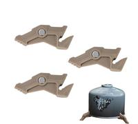 Soporte magnético para cartucho de combustible, soporte para cartucho de combustible, estufa de camping triangular que puede mantenerse de pie | Puerta del depósito a estable para cocina al aire libre