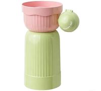 Soporte magnético para cepillos de dientes para paredes de baño con estante de soporte integrado y sistema de drenaje de secado rápido (verde polvo)