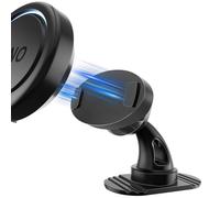 Soporte magnético para coche con rotación de 360 ° para detector de flash OOONO CO-Driver NO2, OOONO 2 soporte de coche con imanes integrados, ajuste exacto para OONOO NO2, negro