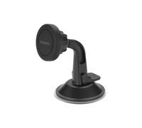 Soporte magnético para coche DELTACO con ventosa, color negro.