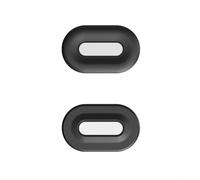 Soporte magnético para control remoto, paquete de 2 soportes de pared de silicona para controles remotos de ventilador de TV, organizador sin taladros con fuertes imanes N52, negro (negro)