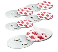 Soporte Magnético para Detector De Humo con Ø 50 mm - Juego De 5 - Autoadhesivo para Detectores De Humo - Almohadillas Adhesivas 3M con Soporte Magnético De Fácil Fijación Sin Taladros O Tornillos