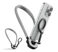 Soporte magnético para el cuello, 260 x 180 x 20 mm, soporte para teléfono móvil para el cuello, soporte para el cuello con rotación integrada, soporte para el cuello con un solo clic para iPhone 12