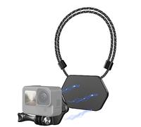 Soporte magnético para el pecho para GoPro Hero/Insta360 X2 X3/DJI Action 2 3, montaje de liberación rápida y correa de cuello para cámara oculta