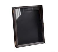 Soporte magnético para fotos que ahorra espacio que se fija a superficies de metal, reduce el desorden organizando imágenes y recordatorios en un lugar visible (marrón oscuro)