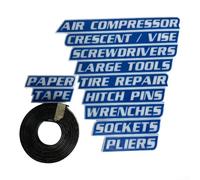 Soporte magnético para herramientas para garaje y taller con caja de almacenamiento portátil con etiquetado transparente para un fácil inventario y organización de herramientas (azul, 11 piezas)