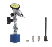 Soporte magnético para indicador de prueba de dial de precisión de 0,01 mm, soporte de acero flexible con perilla de bloqueo para calibración de mecanizado y medición de piezas de trabajo, 20 cm