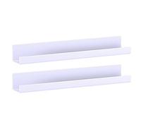 Soporte magnético para libro - Juego de 2 estantes magnéticos flotantes de acrílico | Estantes de cocina reutilizables, estante de refrigerador flotante sin punzón para pizarra blanca dormitorio d'en