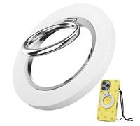 Soporte Magnético para MagSafe, Rotación de 360°, Soporte de Dedo para Teléfono Móvil, Accesorio para MagSafe, Soporte Inteligente para Teléfono Móvil para iPhone 16/15/14 Pro MAX, 12/13 Pro, Blanco