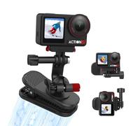 Soporte magnético para mochila DJI Osmo Action 5 Pro/4/3, soporte giratorio de 360° para correa de hombro para Insta360 X5/X4/Ace Pro 2/Go Ultra, Osmo Pocket 3/Nano/360, accesorios para GoPro Hero 13